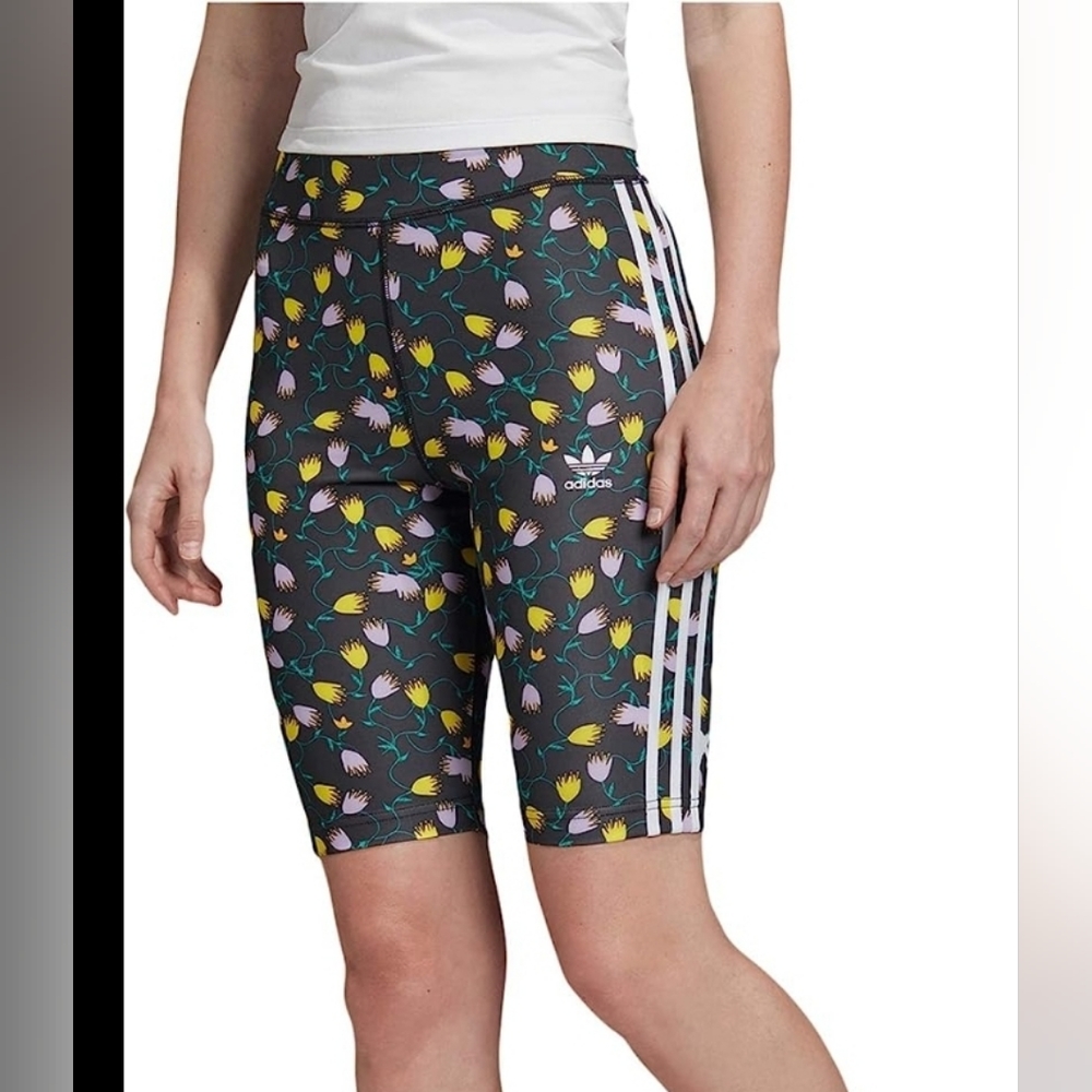 Adidas Floral Print Bike Shorts